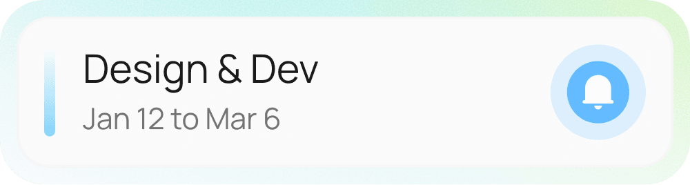 Design & Dev milestone