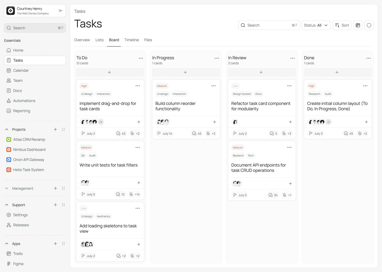 NGD CRM Dashboard